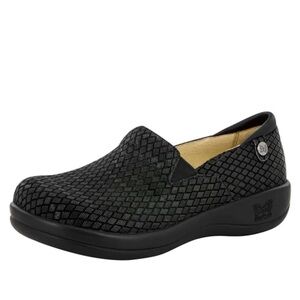 Alegria Keli Pro Waverly Woven Comfort Shoes Black Sz 41 Office Coastal Grandma